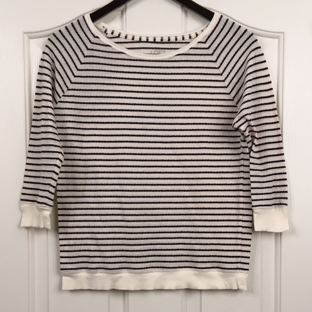 Loft Cream and Black Shirt